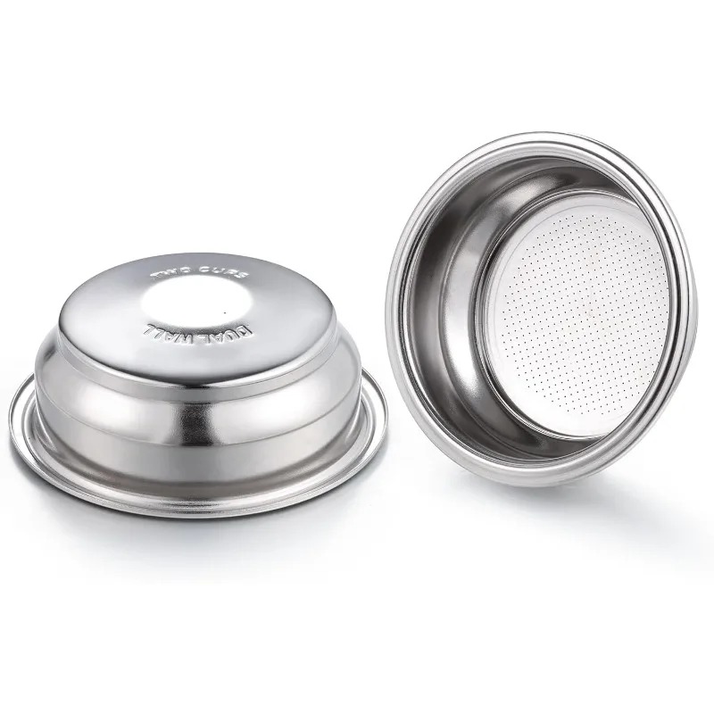 Coffee And Tea Filter - High Quality 2pcs 58mm Dual Wall