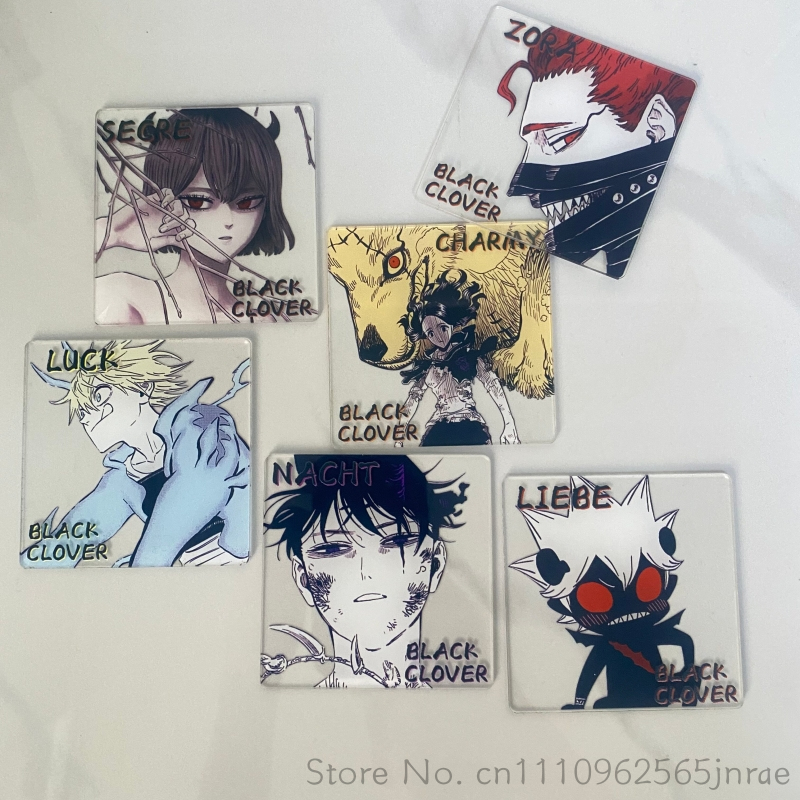 Coffee And Tea Bar - Black Clover Anime Creative Acrylic Coaster
