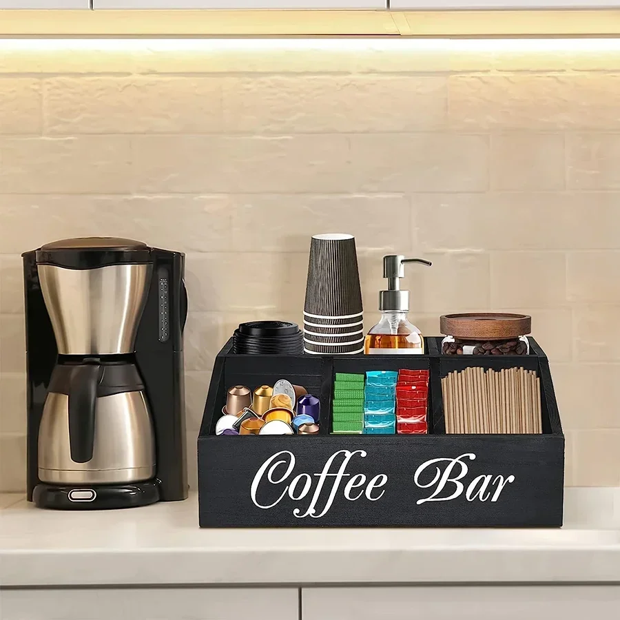 Coffee And Tea Bar - Coffee Storage Box Water Bar Counter