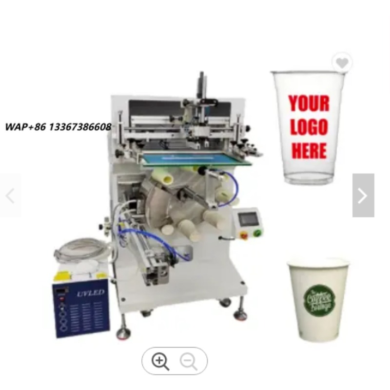 Coffee Tea Cups - Semi-auto Screen Printer with 8 Station