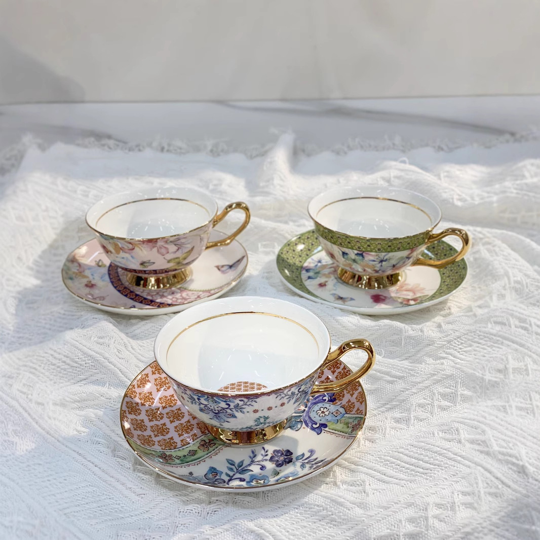 Classical Porcelain Cup&saucer - Water Tea And Coffee recension och pris