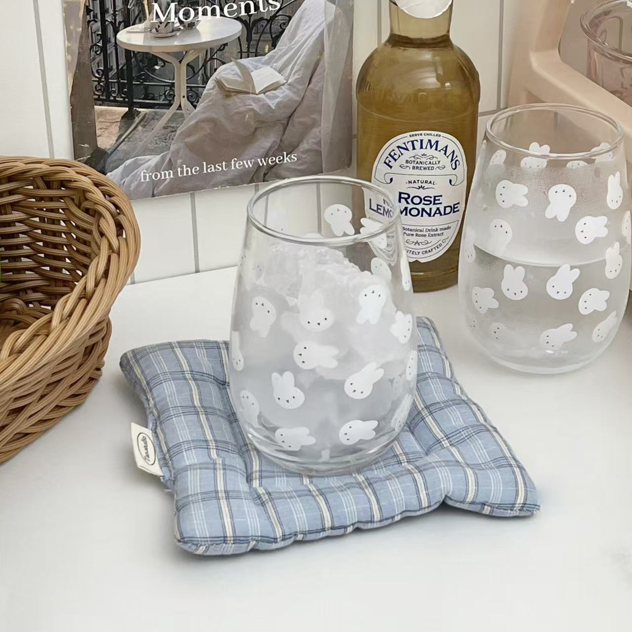 Cute Miffy Rabbit Printed Glas - Coffee Tea Cups recension och pris