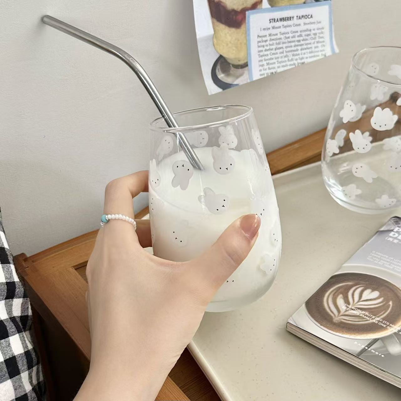 Cute Miffy Rabbit Printed Glas - Coffee Tea Cups recension och pris