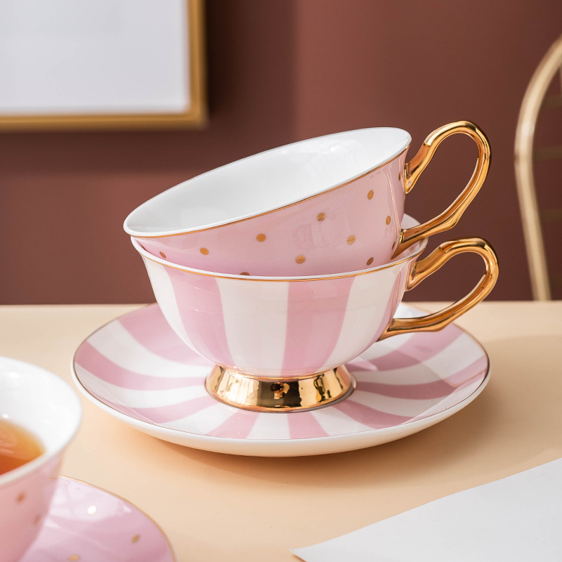 Ceramic Pink Coffee Mugs with  - Water Tea And Coffee recension och pris