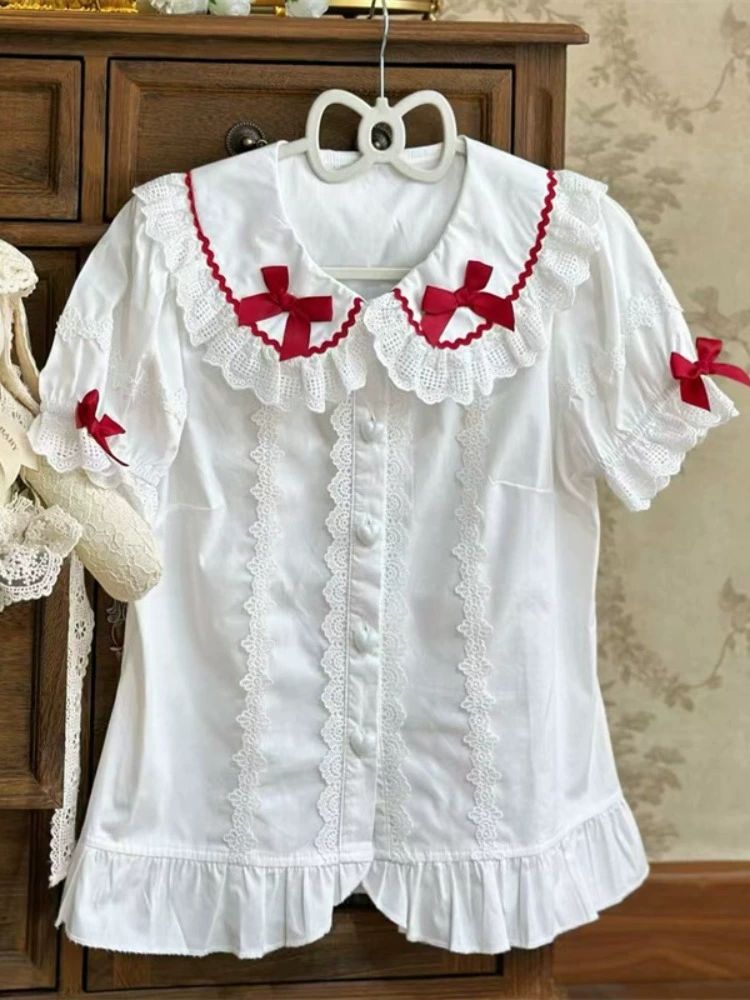 Japanese Sweet Lolita Blouse W - Coffee Tea Weight Loss recension och pris