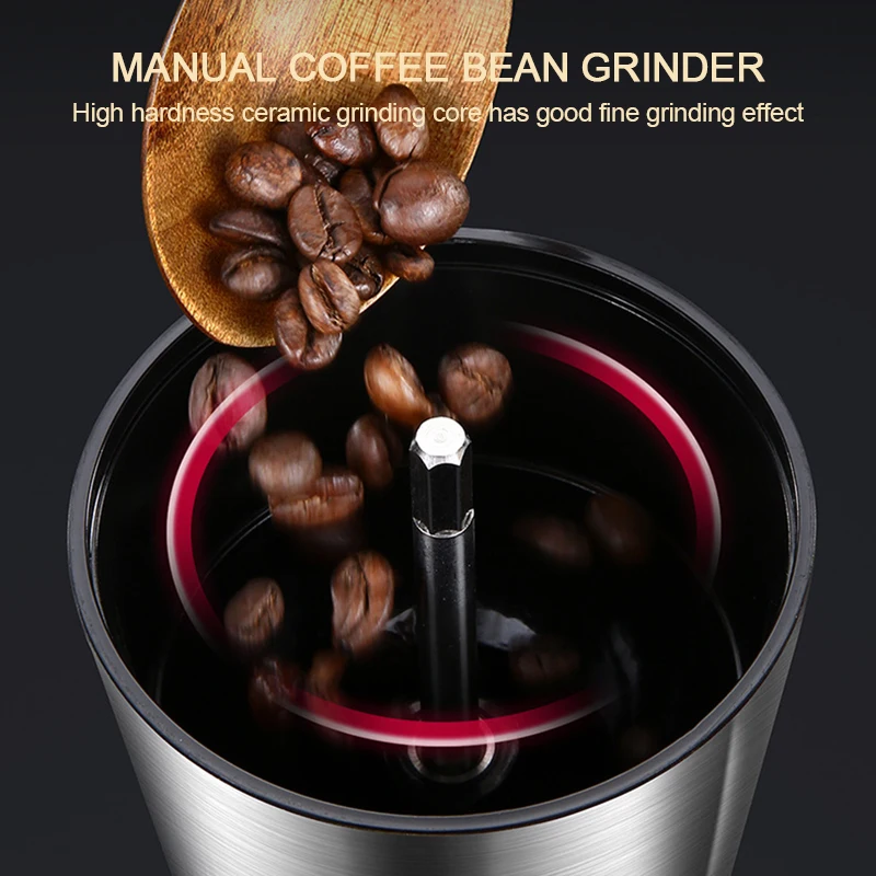 8 Adjustable Manual Coffee Gri - Burr Hand Grinder recension och pris