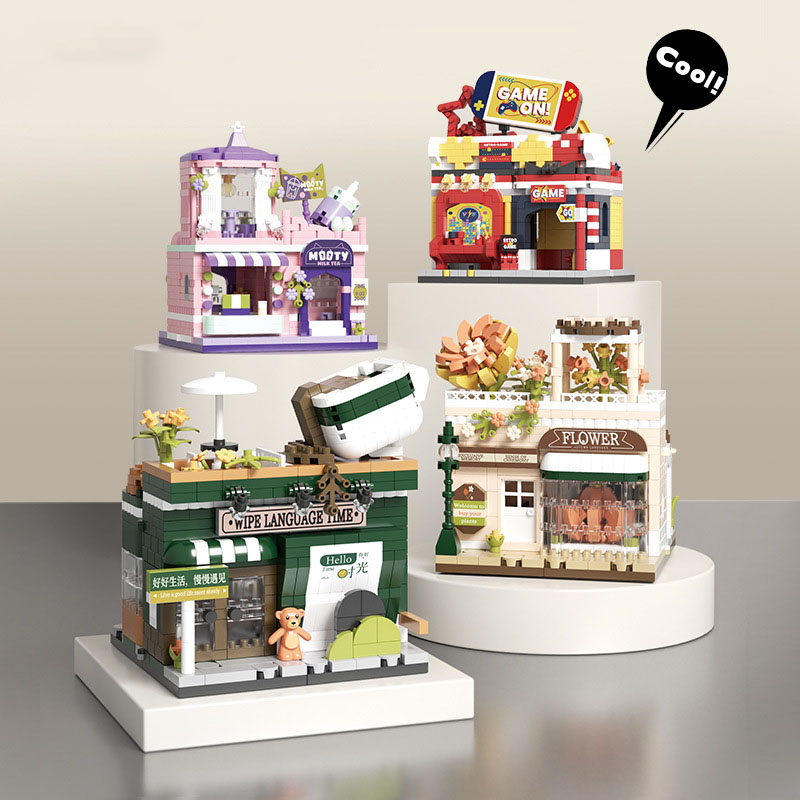 Funny City Street View Buildin - Coffee Tea Games recension och pris
