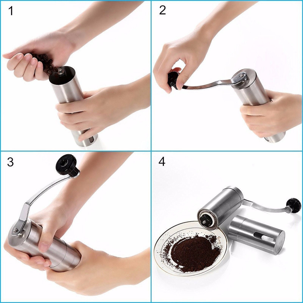 Mini Coffee Grinder Stainless  - Burr Hand Grinder recension och pris