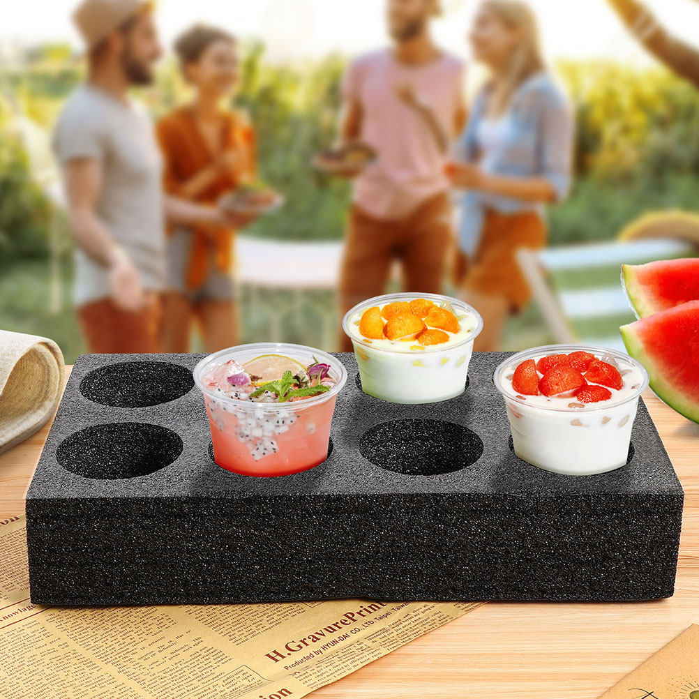 4Pcs 8-Hole Beverage Cup Tray  - Coffee Tea Pictures recension och pris