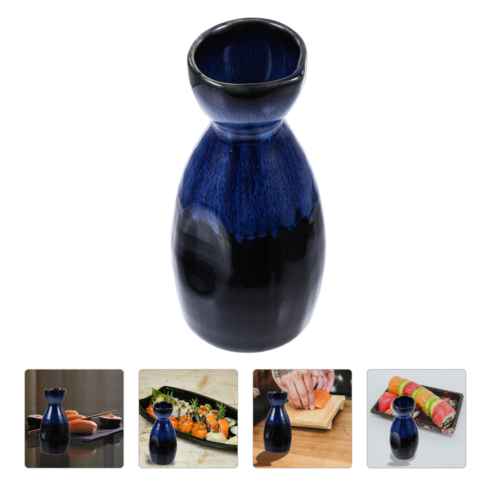Japanese Style Blue Ceramic Wi - Coffee Tea Jars recension och pris