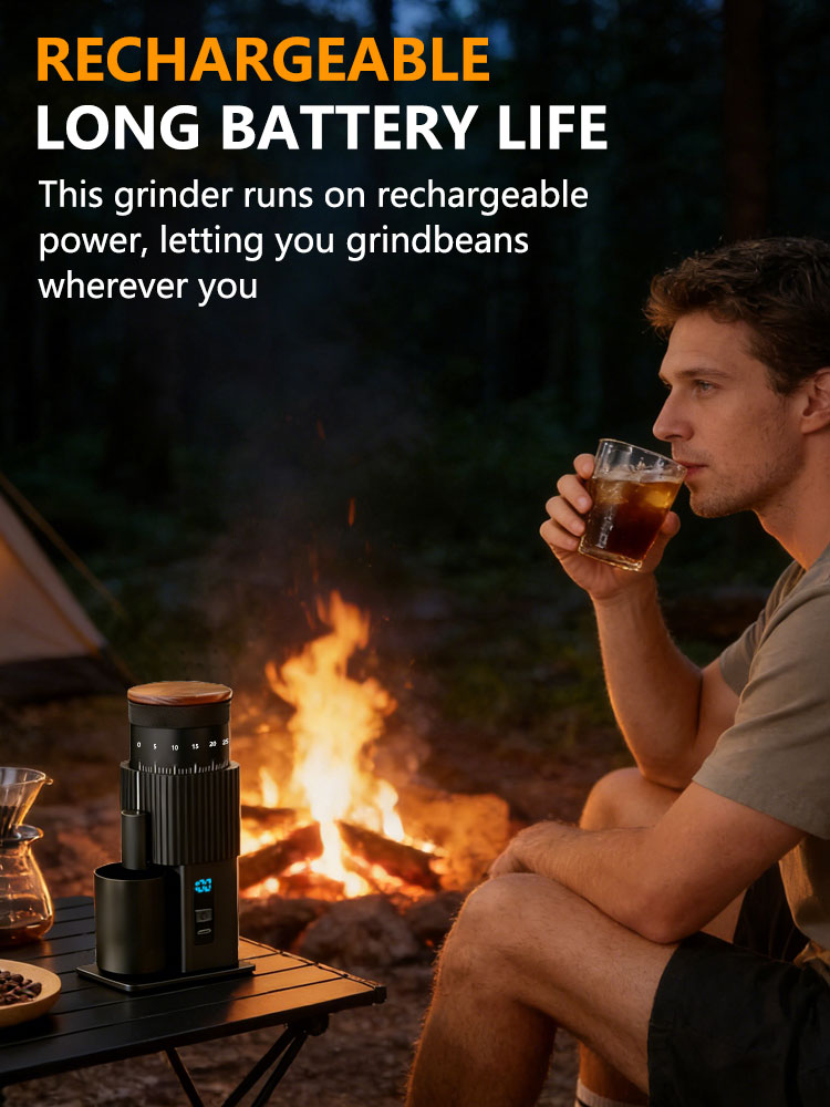 Portable Electric Coffee Grind - Burr Hand Grinder recension och pris