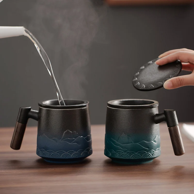 Ceramic Strainer Tea Cup Mug w - Coffee Tea Japan recension och pris