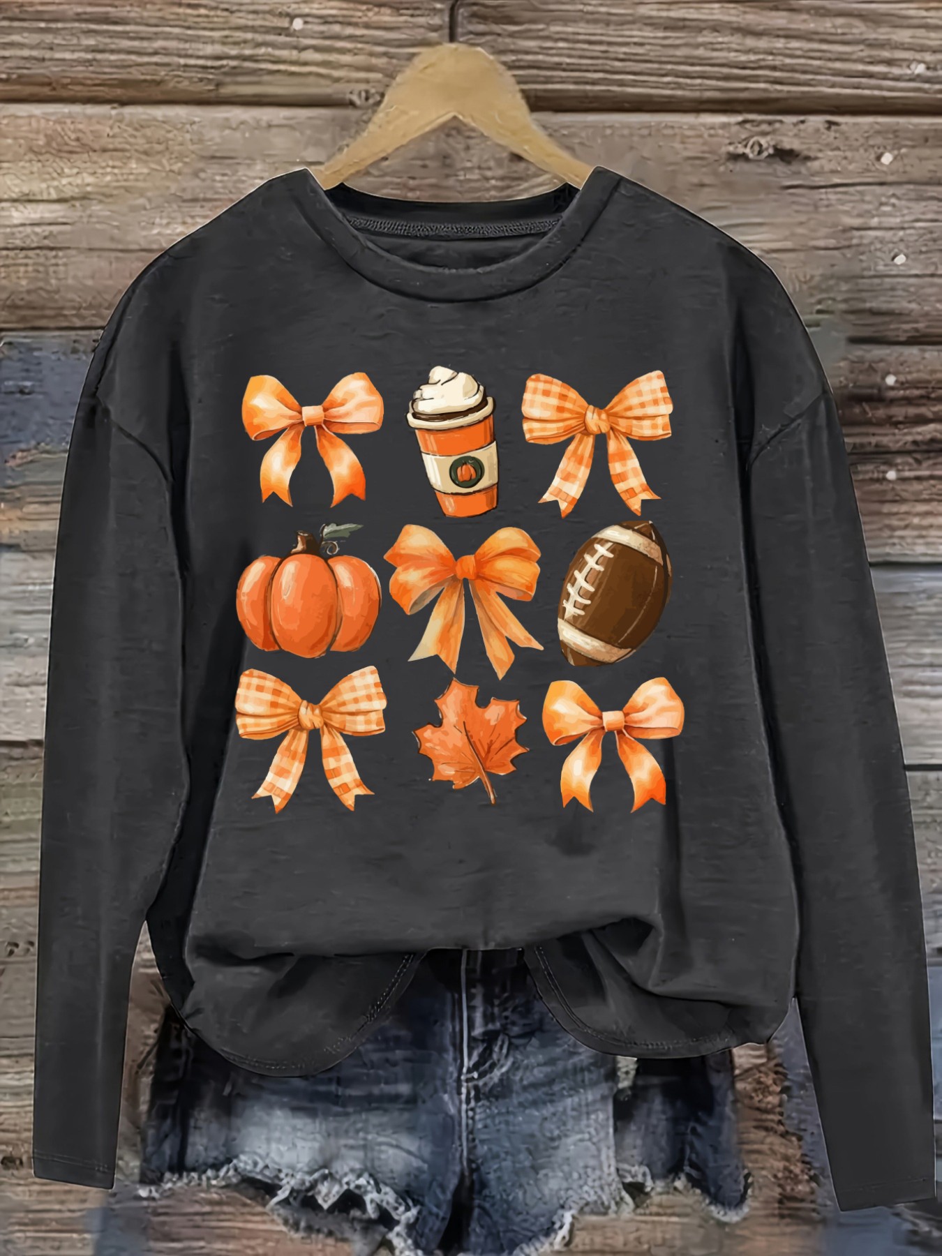 Women's Casual Long Sleeve Cre - Coffee & Tea Haus recension och pris