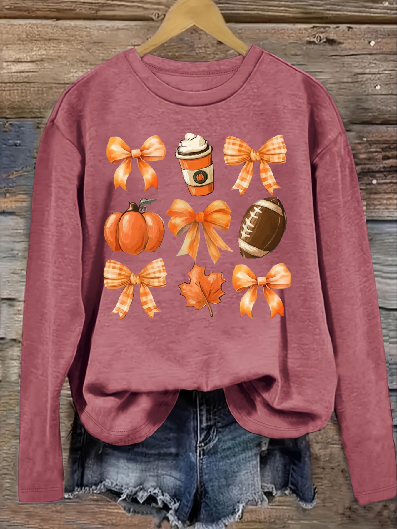 Women's Casual Long Sleeve Cre - Coffee & Tea Haus recension och pris