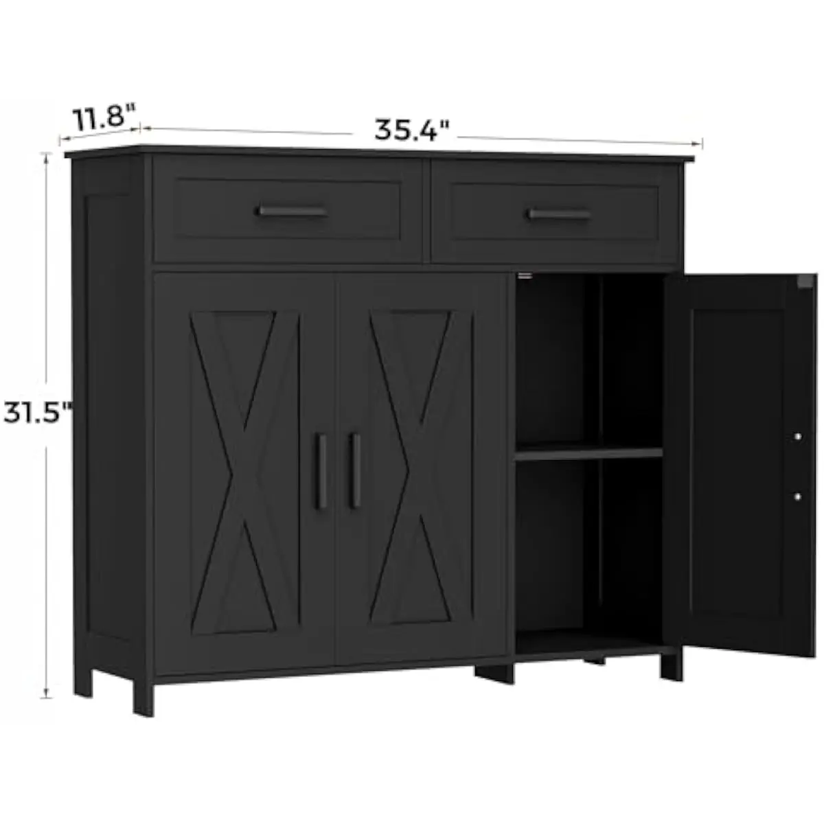 Coffee Bar Storage Cabinet wit - Coffee & Tea Haus recension och pris