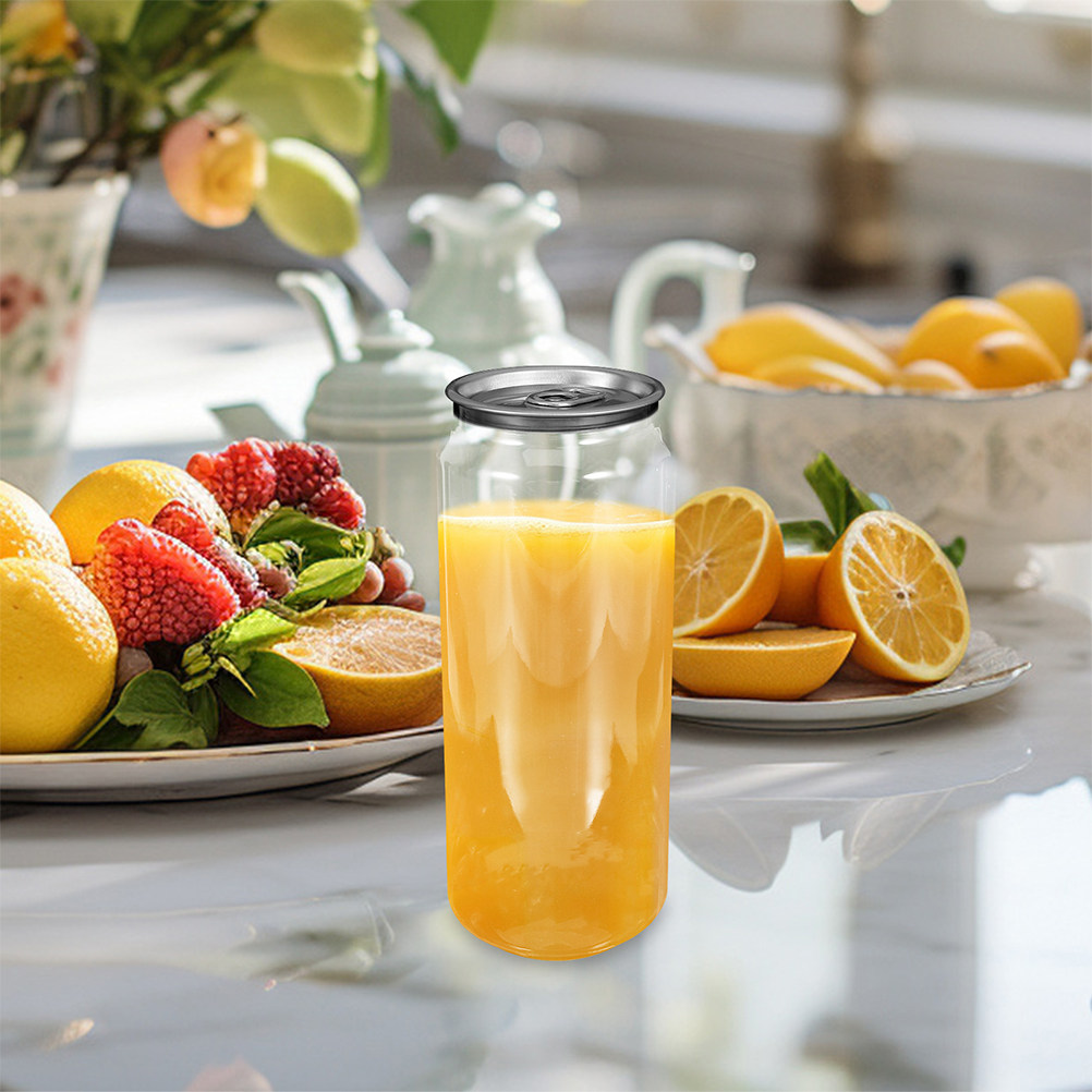 5pcs Transparent Beverage Cans - Water Tea And Coffee recension och pris