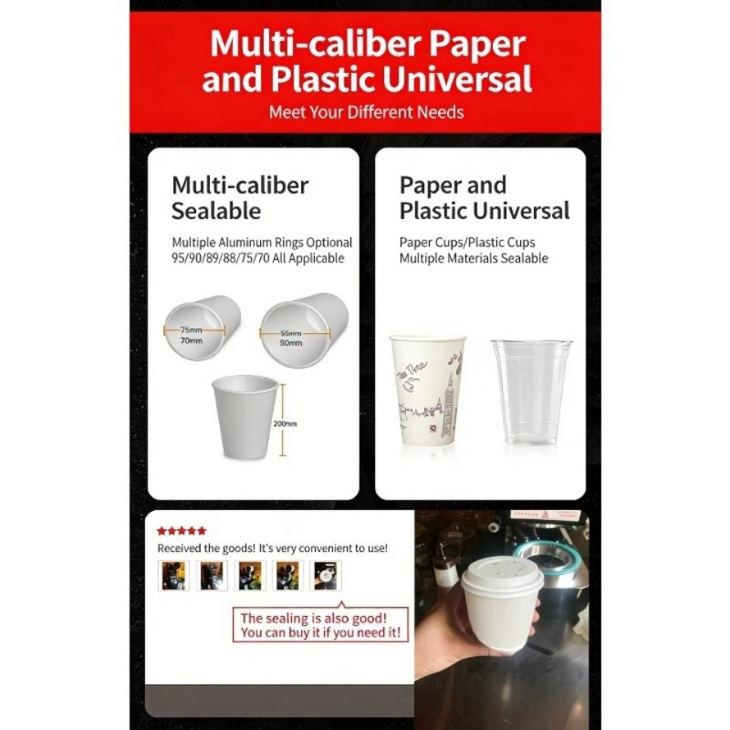 Automatic Plastic Cup Sealing  - Coffee Tea Cups recension och pris