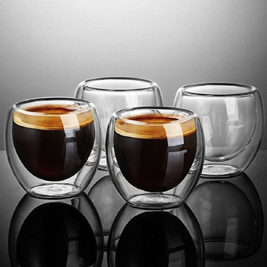 Double Walled Glass Coffee Mug - Coffee Tea Games recension och pris