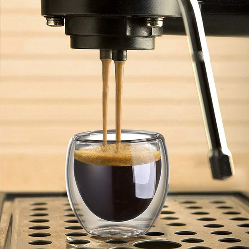Double Walled Glass Coffee Mug - Coffee Tea Games recension och pris