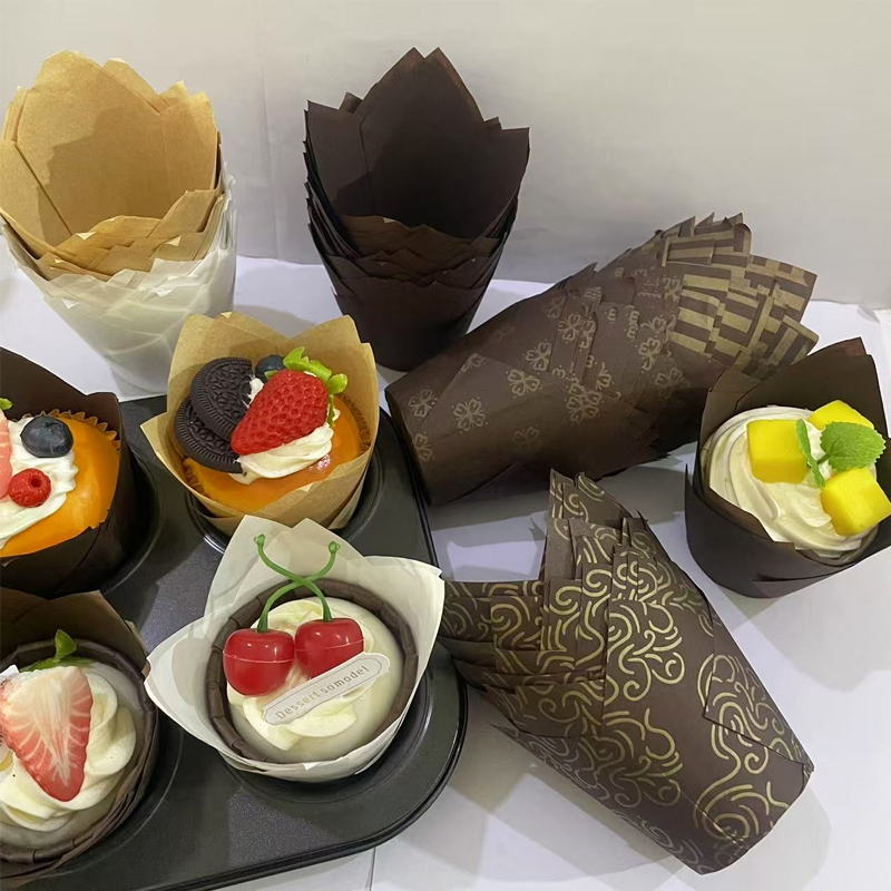 50Pcs/100Pcs/200Pcs Tulip Cake - Mug Tea Coffee recension och pris