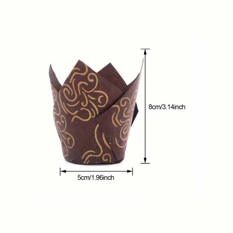 50Pcs/100Pcs/200Pcs Tulip Cake - Mug Tea Coffee recension och pris