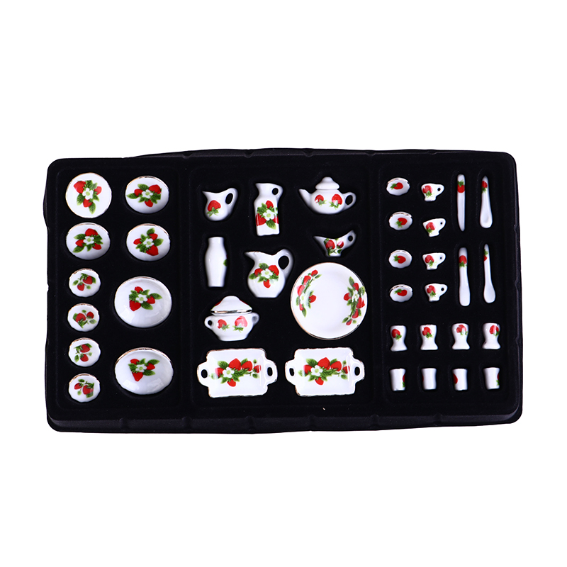 1 Set 1:12 Miniature Doll Hous - Coffee Tea Games recension och pris