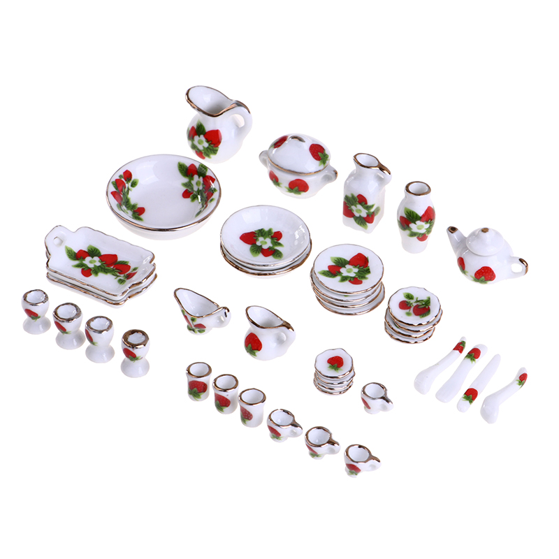 1 Set 1:12 Miniature Doll Hous - Coffee Tea Games recension och pris