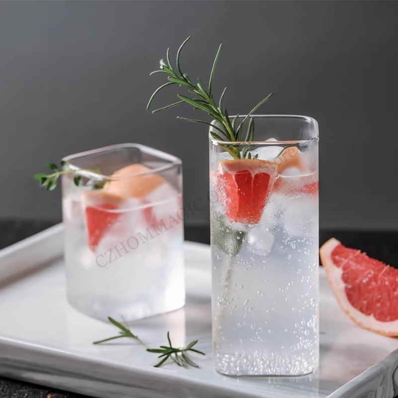 6/4/2/1Pcs Square Glass Cup Co - Water Tea And Coffee recension och pris