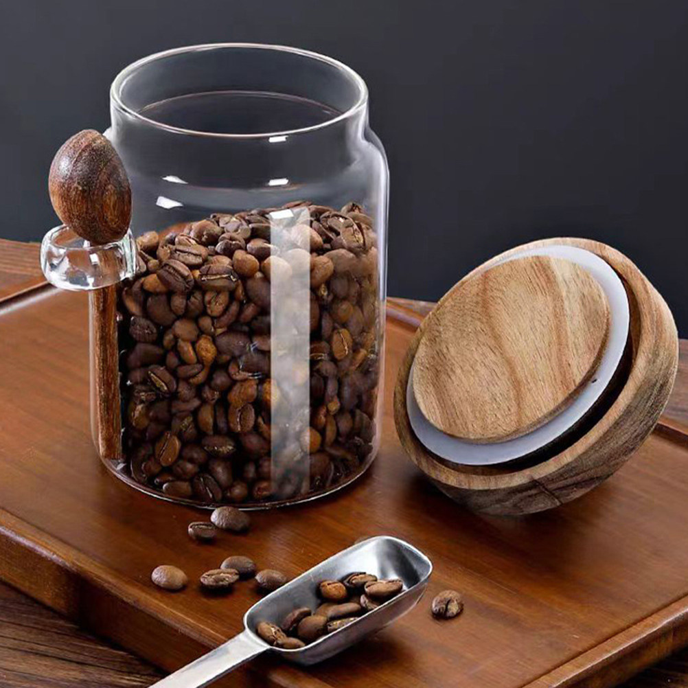 Transparent Glass Food Storage - Coffee Tea Jars recension och pris