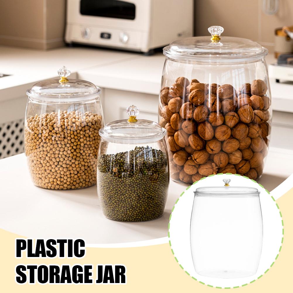 Large Transparent Plastic Seal - Coffee Tea Jars recension och pris