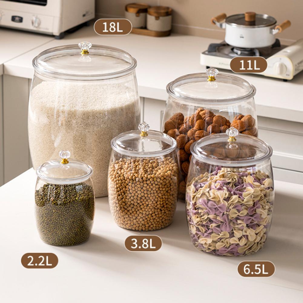 Large Transparent Plastic Seal - Coffee Tea Jars recension och pris