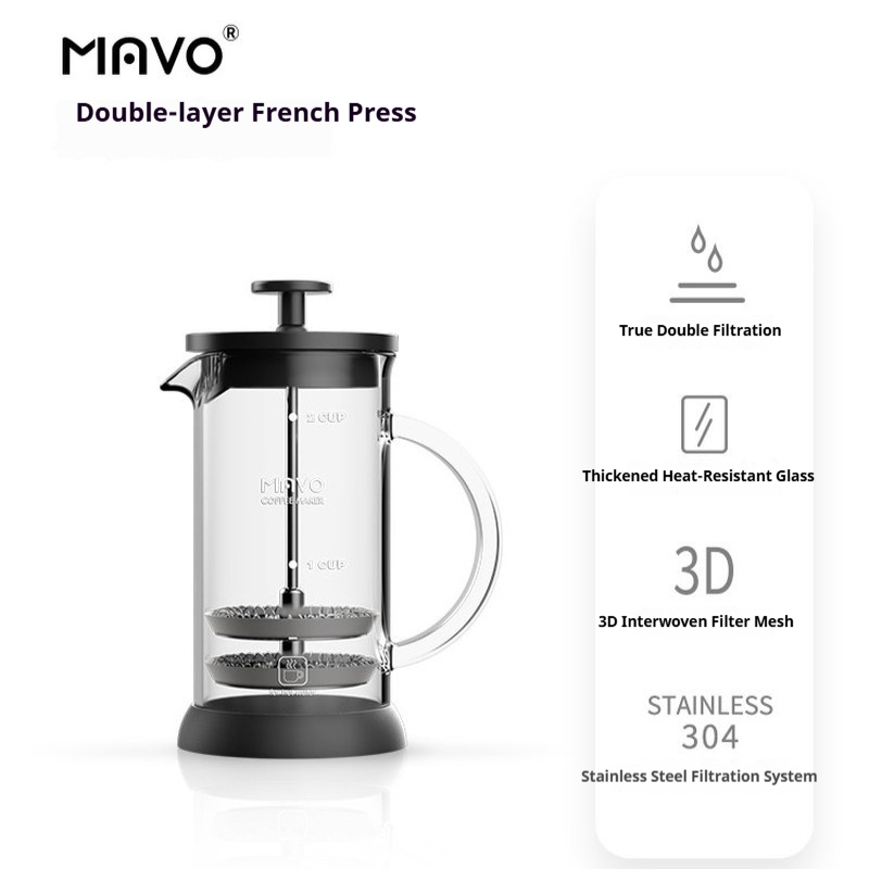 MAVO French Press Coffee Maker - Coffee And Tea Filter recension och pris