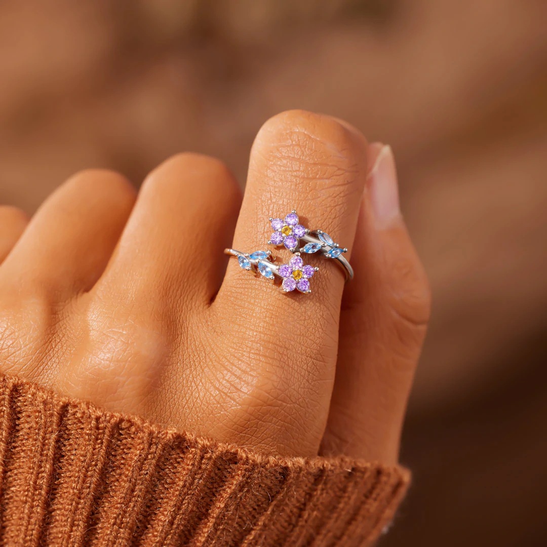 925 Sterling Silver Flower Lea - Coffee Tea Or Me recension och pris
