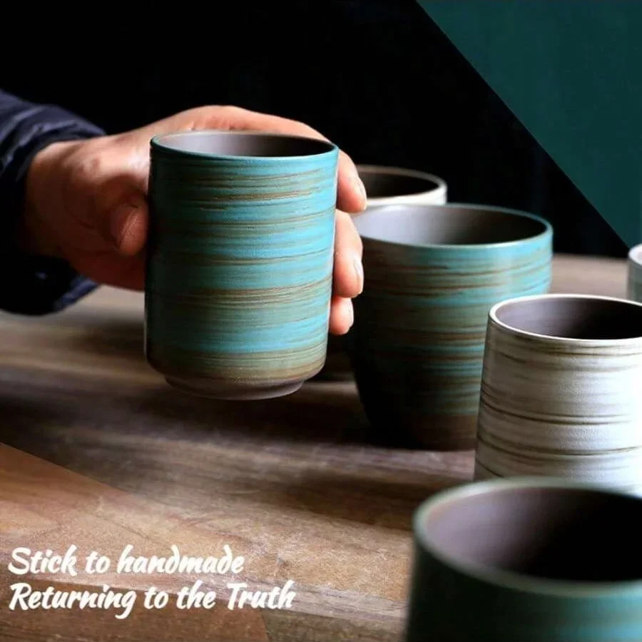Hand-Painted Crackle Glaze Sto - Coffee Tea Pictures recension och pris