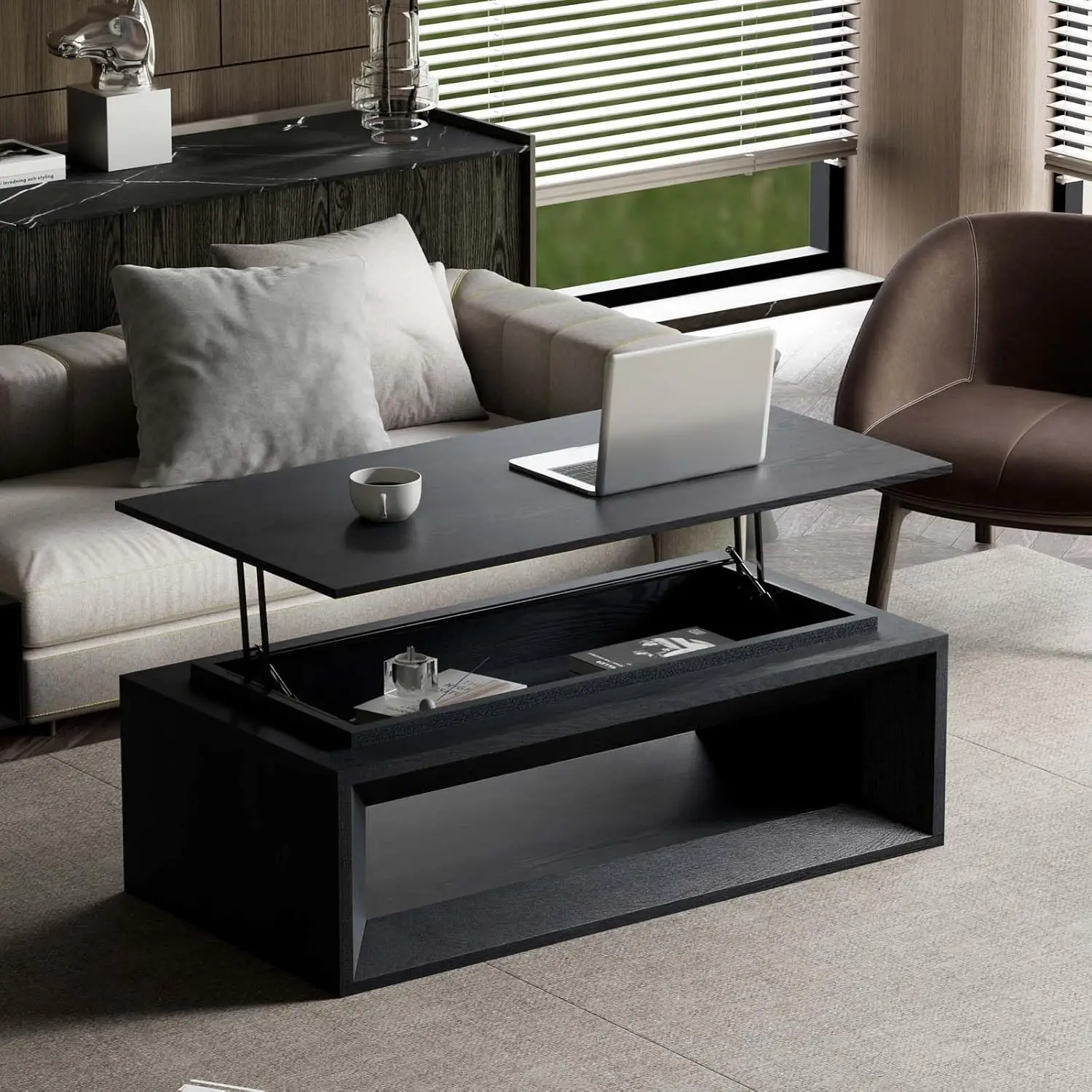 43.3'' Rectangle Lift Top Coff - Coffee Or Tea Please recension och pris