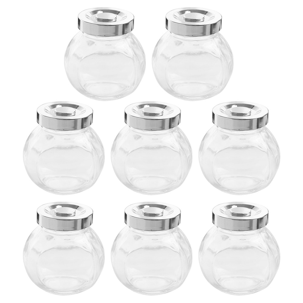 8Pcs Lightweight Portable Glas - Coffee Tea Jars recension och pris